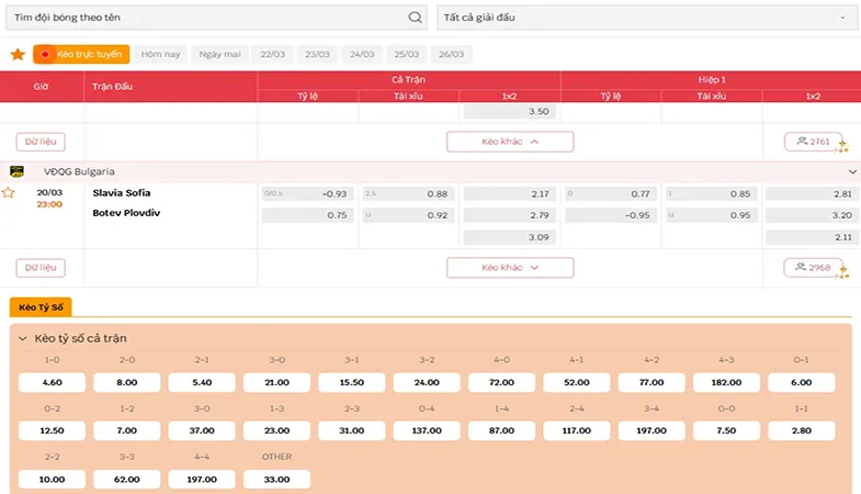 Tỷ lệ kèo Tài Xỉu tại tylenhacai.fit được phân tích từ Big Data, giúp người dùng nắm bắt xu hướng ghi bàn chính xác.